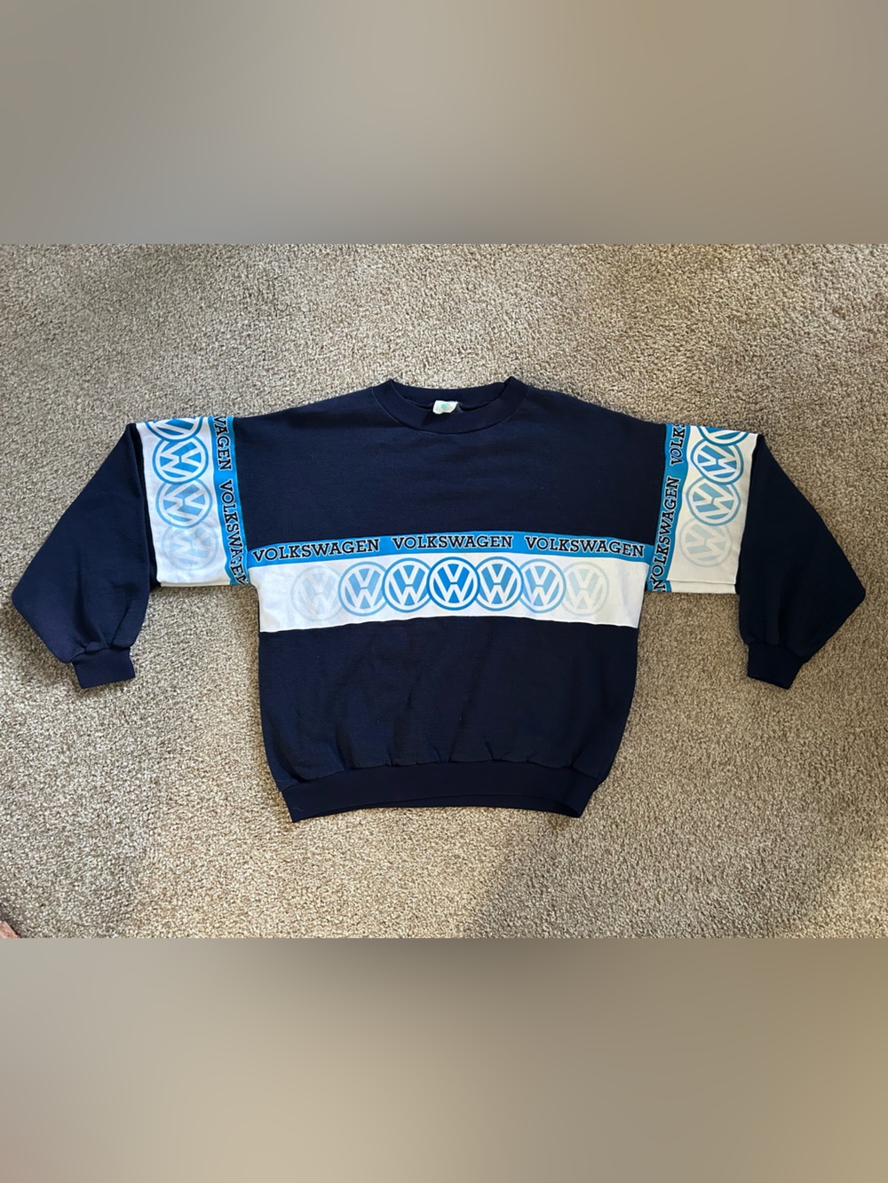 Vintage Navy Volkswagen Crewneck Sweater